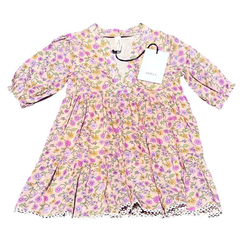 NWT! Little Spell and The Gypsy Girls Spring Garden Mossy Boho Dress Size 2-3Y